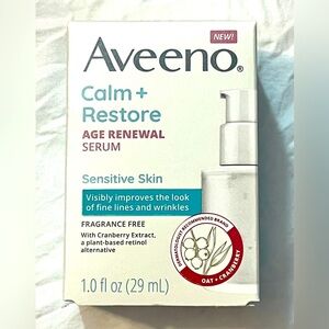 Aveeno Calm + Restore Age Renewal Serum 1.0 Fl Oz New in Box